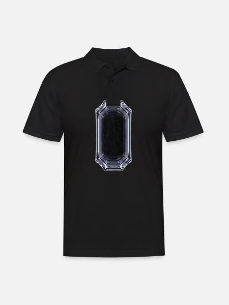 Mysterious Crystal - Black & White - Men's Polo Shirt - black
