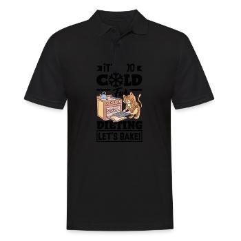 Trop froid pour suivre un régime, cuisons le réconfort - Polo Homme - noir - Devant - Kai (181cm)