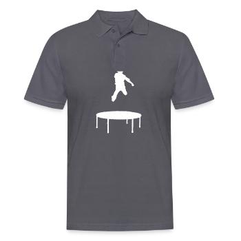 trampoline - Men's Polo Shirt - charcoal grey - Front - Nico (186cm)