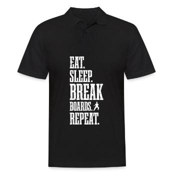 Tangsoodo Kampfkunst, Tang Soo Do Kämpfer Geschenk - Männer Poloshirt - Schwarz - Vorne - Kai (181cm)