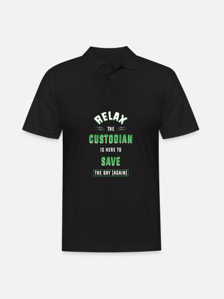 School caretaker - Men's Polo Shirt - black