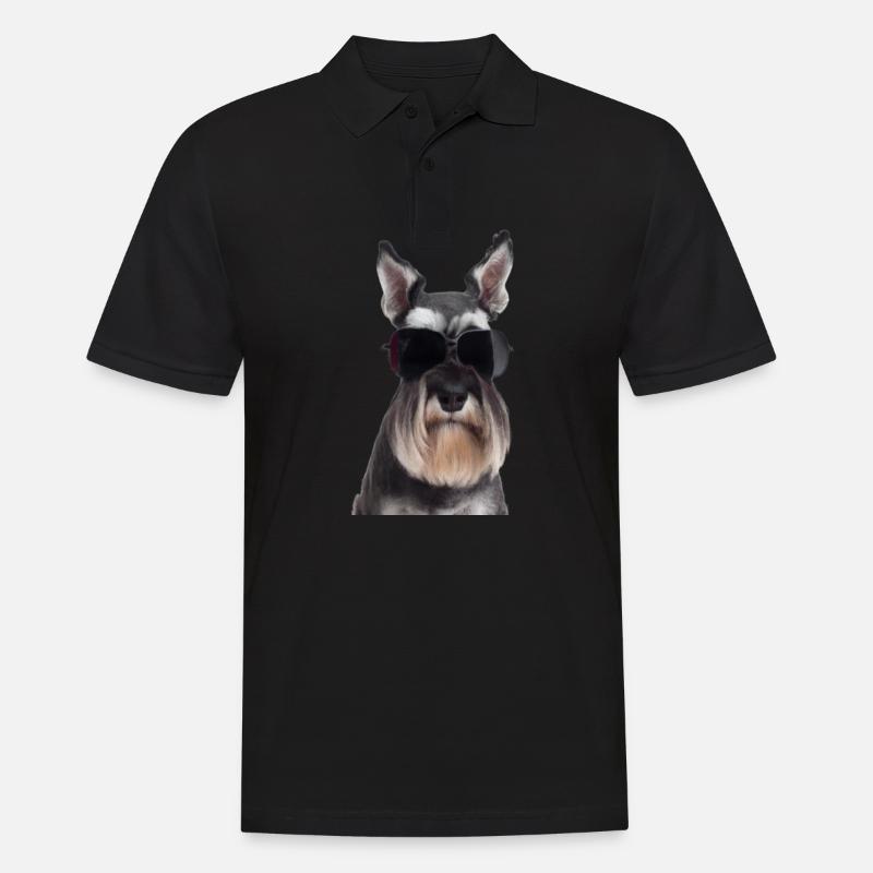 Miniature Schnauzer - Männer Poloshirt - Schwarz
