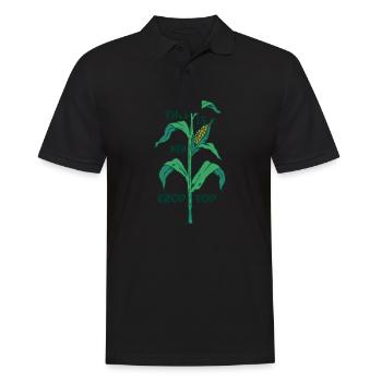 Citations agricoles drôles C’est mon agriculteur Crop Top - Polo Homme - noir - Devant - Kai (181cm)