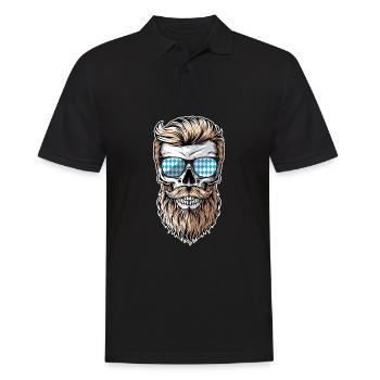 Lausbua Lausbub Lederhosen Trachten - Men's Polo Shirt - black - Front - Kai (181cm)
