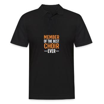 Meilleur cadeau de membre de chœur de tous les temps - Polo Homme - noir - Devant - Kai (181cm)