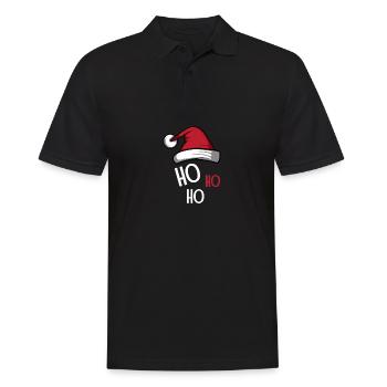 Ho ho ho. Poison de remplacement du Père Noël - Polo Homme - noir - Devant - Kai (181cm)