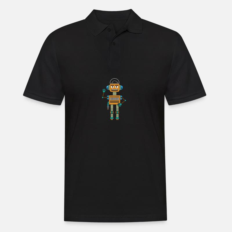 Robot Army Robotics Engineer Gift - Men's Polo Shirt - black