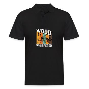 Holzflüsterer Schreiner Gift - Männer Poloshirt - Schwarz - Vorne - Kai (181cm)