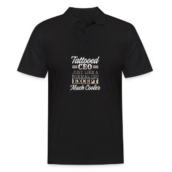 PDG de Tatto. Amateurs de tatouage. Poison - Polo Homme - noir - Devant - Kai (181cm)