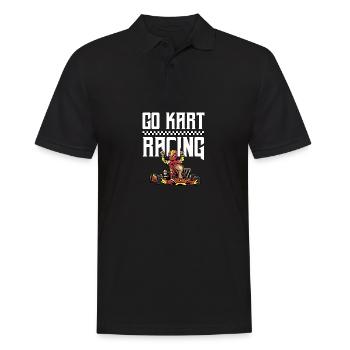 GO Kart Racing. Cadeau pour les amateurs de sport - Polo Homme - noir - Devant - Kai (181cm)