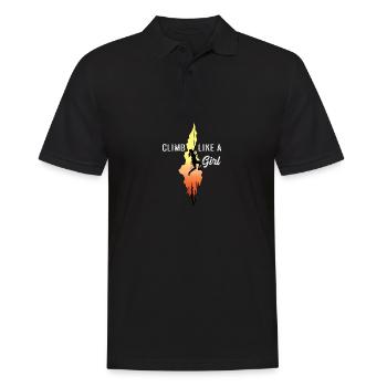 Grimper comme une fille athlète poison - Polo Homme - noir - Devant - Kai (181cm)