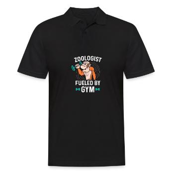 Chauffée avec le cadeau Gymgoer de gymnastique - Polo Homme - noir - Devant - Kai (181cm)
