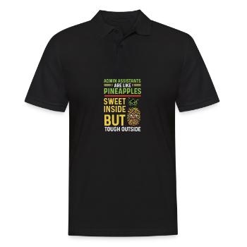 Although Outside Strong Person Gift - Men's Polo Shirt - black - Front - Kai (181cm)