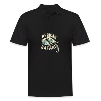 Safari Africain Amoureux des Animaux Poison - Polo Homme - noir - Devant - Kai (181cm)
