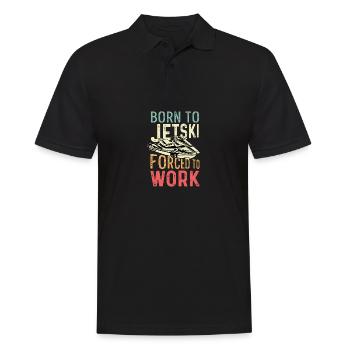 Forced to work Traveler Gift - Men's Polo Shirt - black - Front - Kai (181cm)