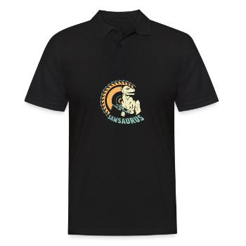 Sawbsaurus Builder Gift - Men's Polo Shirt - black - Front - Kai (181cm)