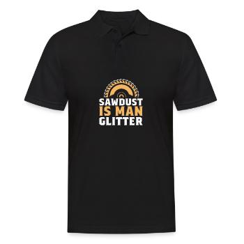 Mann Glitzer Schreiner Gift - Männer Poloshirt - Schwarz - Vorne - Kai (181cm)