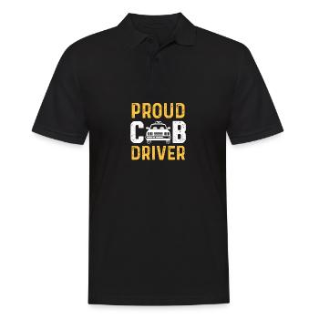 Proud Taxi Driver Dedicated Driver Gift - Men's Polo Shirt - black - Front - Kai (181cm)
