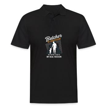 Véritable Passion Loving Père Cadeau - Polo Homme - noir - Devant - Kai (181cm)