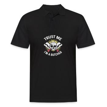 Je suis un cadeau de boucher du marché de la viande - Polo Homme - noir - Devant - Kai (181cm)