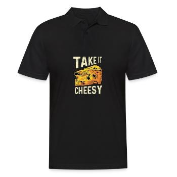 Prenez-le cadeau de cuisinier au fromage - Polo Homme - noir - Devant - Kai (181cm)