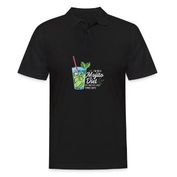 Mojito Diet Strong Drinker Cadeau - Polo Homme - noir - Devant - Kai (181cm)