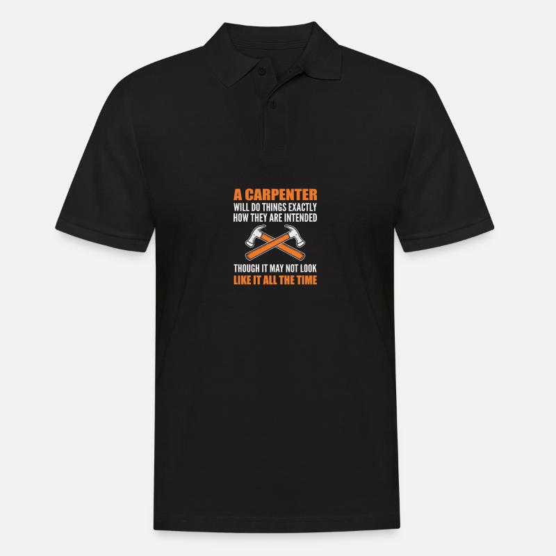 Wird Dinge tun Möbelbauer Geschenk - Männer Poloshirt - Schwarz
