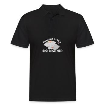 I'm going to have a Big Brother Elephant gender - Men's Polo Shirt - black - Front - Kai (181cm)