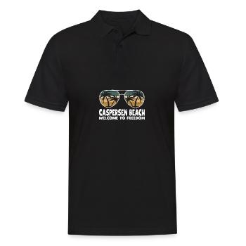Caspersen Beach Bienvenue à Freedom Holiday Jump - Polo Homme - noir - Devant - Kai (181cm)