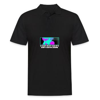 I can't be my bae when anime manga nic - Men's Polo Shirt - black - Front - Kai (181cm)
