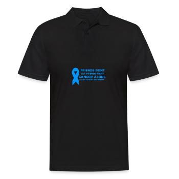 Darmkrebsbewusstsein zitieren Koloskopie Freunde - Männer Poloshirt - Schwarz - Vorne - Kai (181cm)