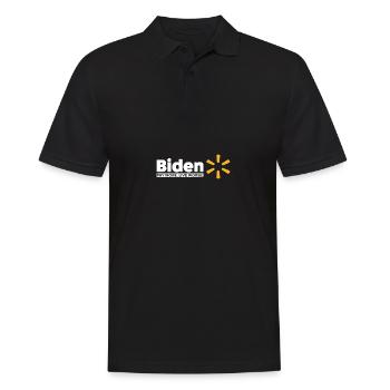 Biden paie plus de vie pire - Polo Homme - noir - Devant - Kai (181cm)