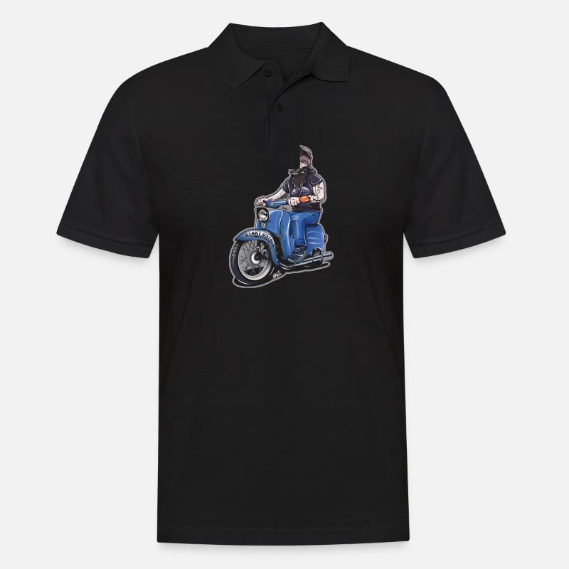 2Takt Ostalb Simson Skull - Männer Poloshirt - Schwarz