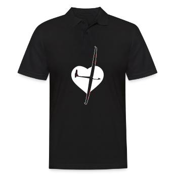 Glider Gliding Gliding Glider Flying - Men's Polo Shirt - black - Front - Kai (181cm)