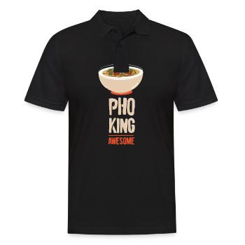 Noodle Soup Vietnamese Noodles Pho King Awesome - Männer Poloshirt - Schwarz - Vorne - Kai (181cm)
