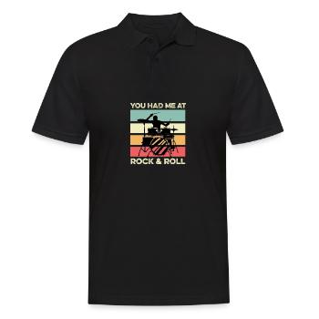 Rock & Roll Punk Gift - Men's Polo Shirt - black - Front - Kai (181cm)