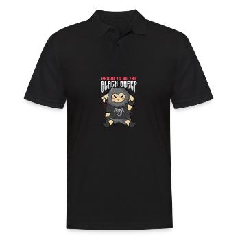 Fier mouton noir Gaspilleur poison - Polo Homme - noir - Devant - Kai (181cm)