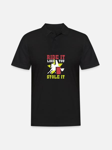 Veneno de jinete de acero - Polo hombre - negro
