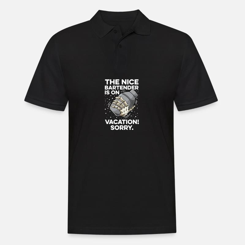 Im Urlaub Reisender Geschenk - Männer Poloshirt - Schwarz
