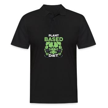Planté régime bodybuilder poison - Polo Homme - noir - Devant - Kai (181cm)