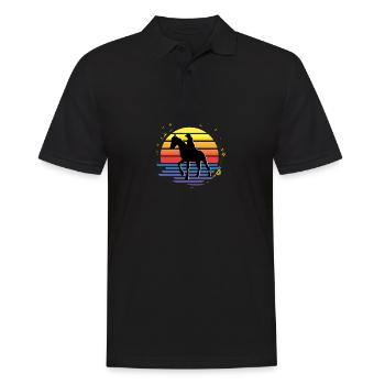Compétition hippique Jockey Gift - Polo Homme - noir - Devant - Kai (181cm)