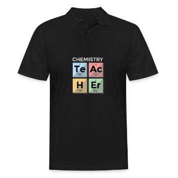 Chemistry teacher Chemistry Professor Gift - Men's Polo Shirt - black - Front - Kai (181cm)