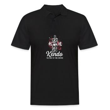 Way of the Sword Kendo -Artist Gift - Men's Polo Shirt - black - Front - Kai (181cm)