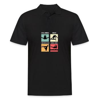 Still Rings Dancer and Gymnast Poison - Men's Polo Shirt - black - Front - Kai (181cm)