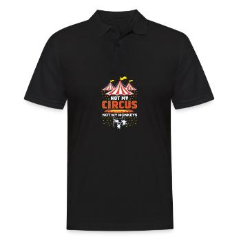 Not my circus entertainer poison - Men's Polo Shirt - black - Front - Kai (181cm)