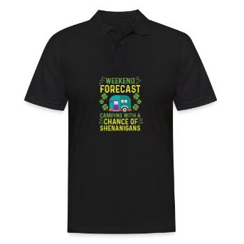 Pop-up-Spielereien Wohnmobil Geschenk - Männer Poloshirt - Schwarz - Vorne - Kai (181cm)
