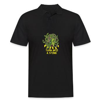 Se transformer en poison fictif de pierre - Polo Homme - noir - Devant - Kai (181cm)