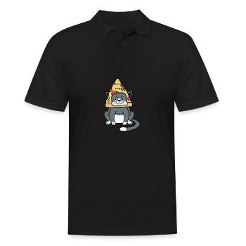 Funny Cat Cat Lovers Poison - Men's Polo Shirt - black - Front - Kai (181cm)