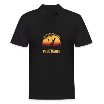 Lustige Fischerei Liebesstabentanz Delesseer Fisch - Männer Poloshirt - Schwarz - Vorne - Kai (181cm)