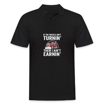 Funny truck driver clothing - Men's Polo Shirt - black - Front - Kai (181cm)
